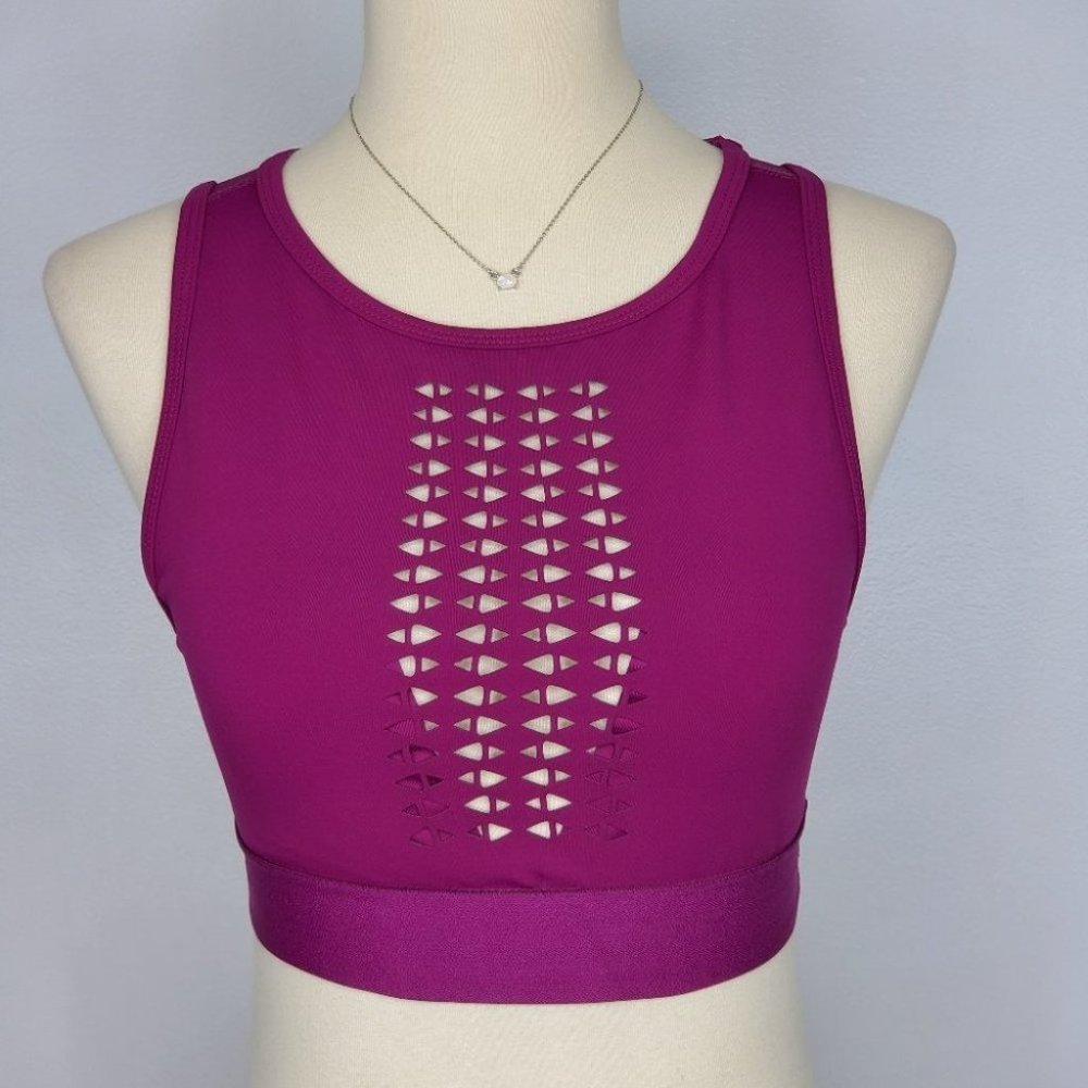 VINA Laser Cut Active Wear Sports Bra, XS
